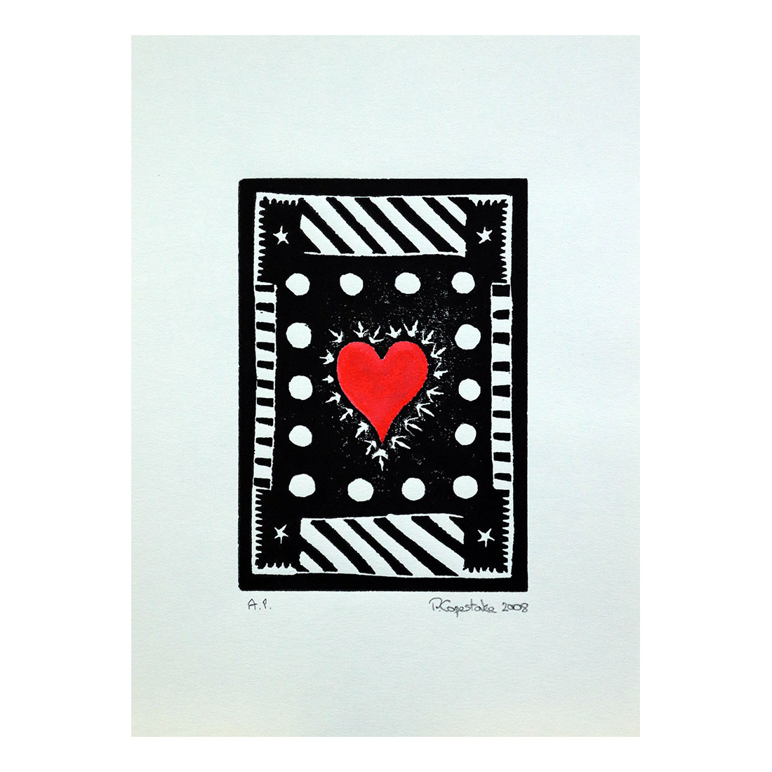 Heart 2008 Limited Edition Original Print by Philip Copestake