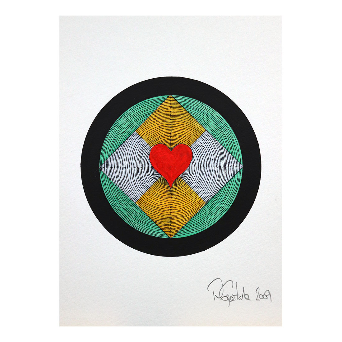 Heart Centric 2009 Giclée Print by Philip Copestake