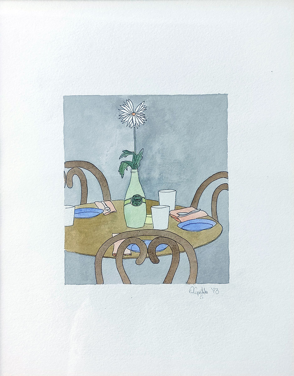 Still life with Perrier bottle 1983