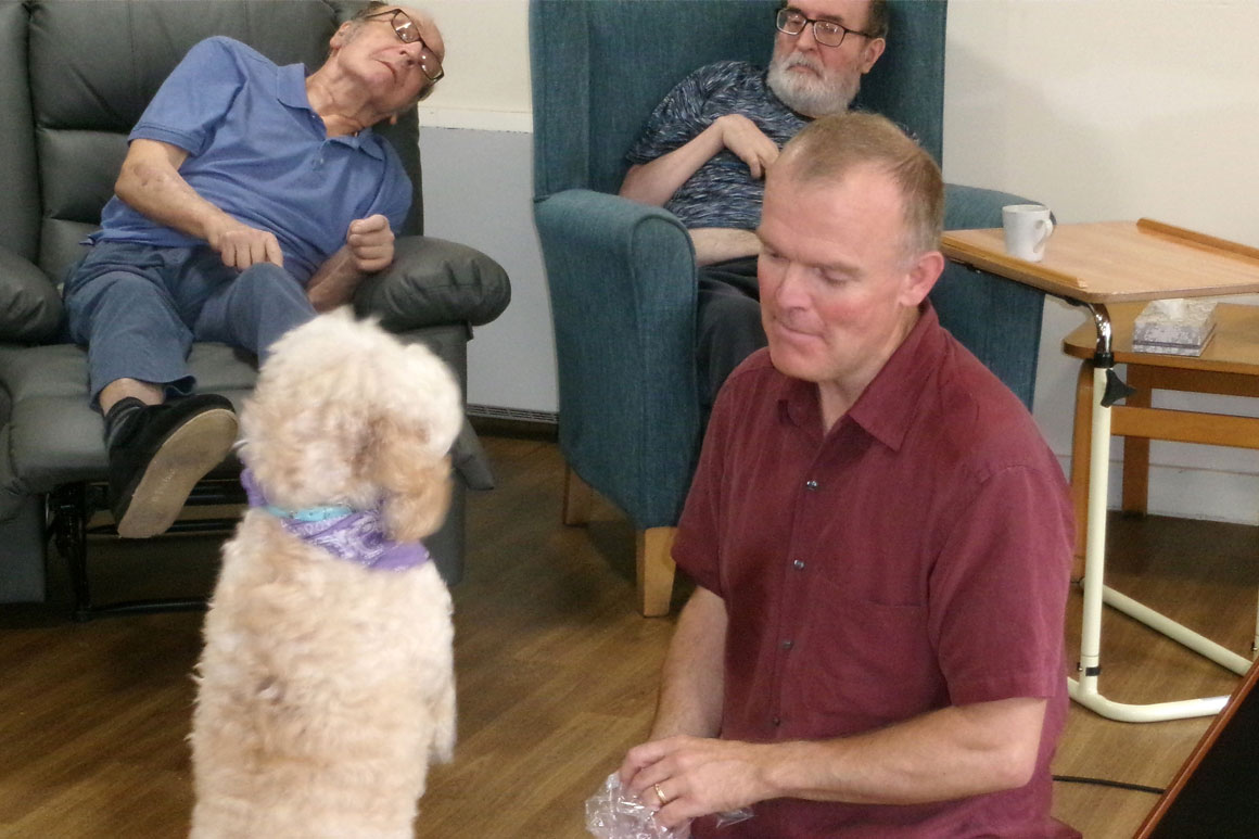 Richard and Honey bring joy to our Nursing Homes Richard and Honey bring joy to our Nursing Homes